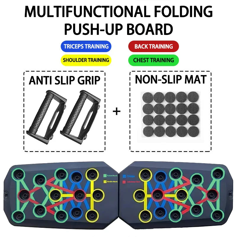 Ultimate Push-Up Board Set - Portable & Multifunctional Fitness Equipment for Total Body Workout