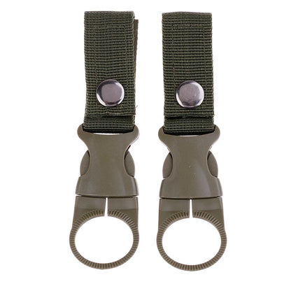 2Pcs Water Bottle Holder Climbing Carabiner Belt Backpack Hanger Hooks Clip Multifunction Water Bottle Nylon Webbing Buckle Hook