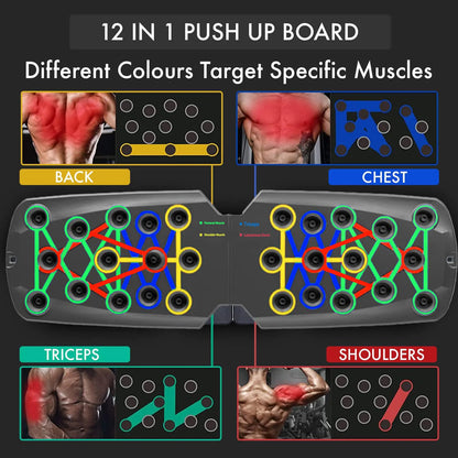 Ultimate Push-Up Board Set - Portable & Multifunctional Fitness Equipment for Total Body Workout