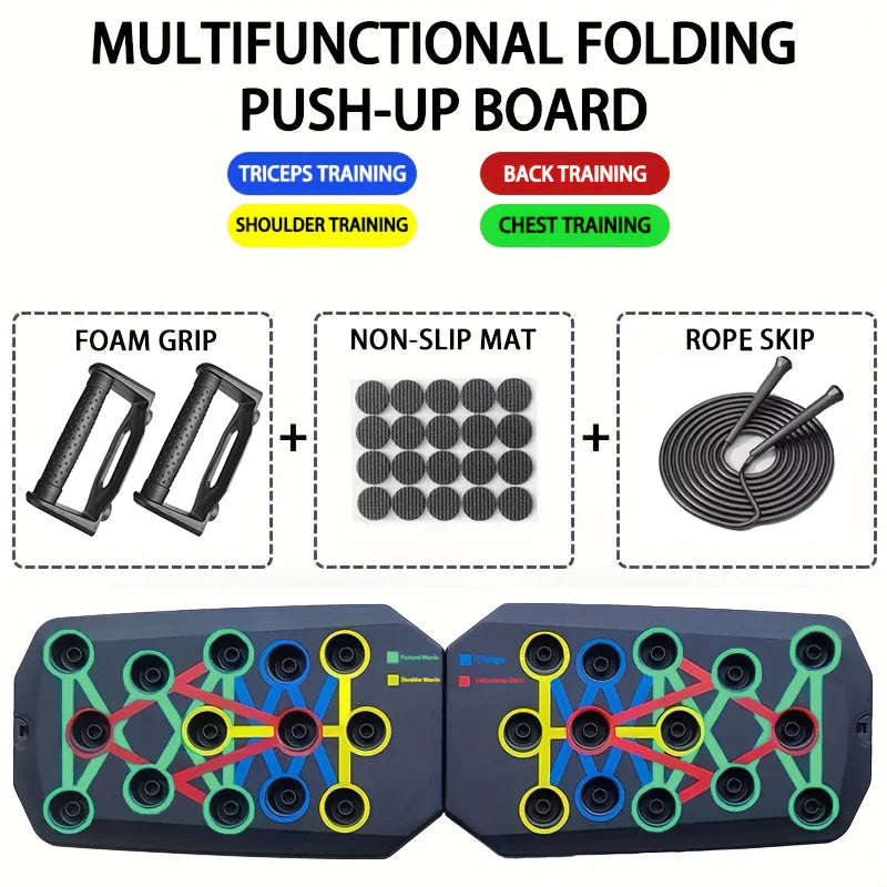 Ultimate Push-Up Board Set - Portable & Multifunctional Fitness Equipment for Total Body Workout