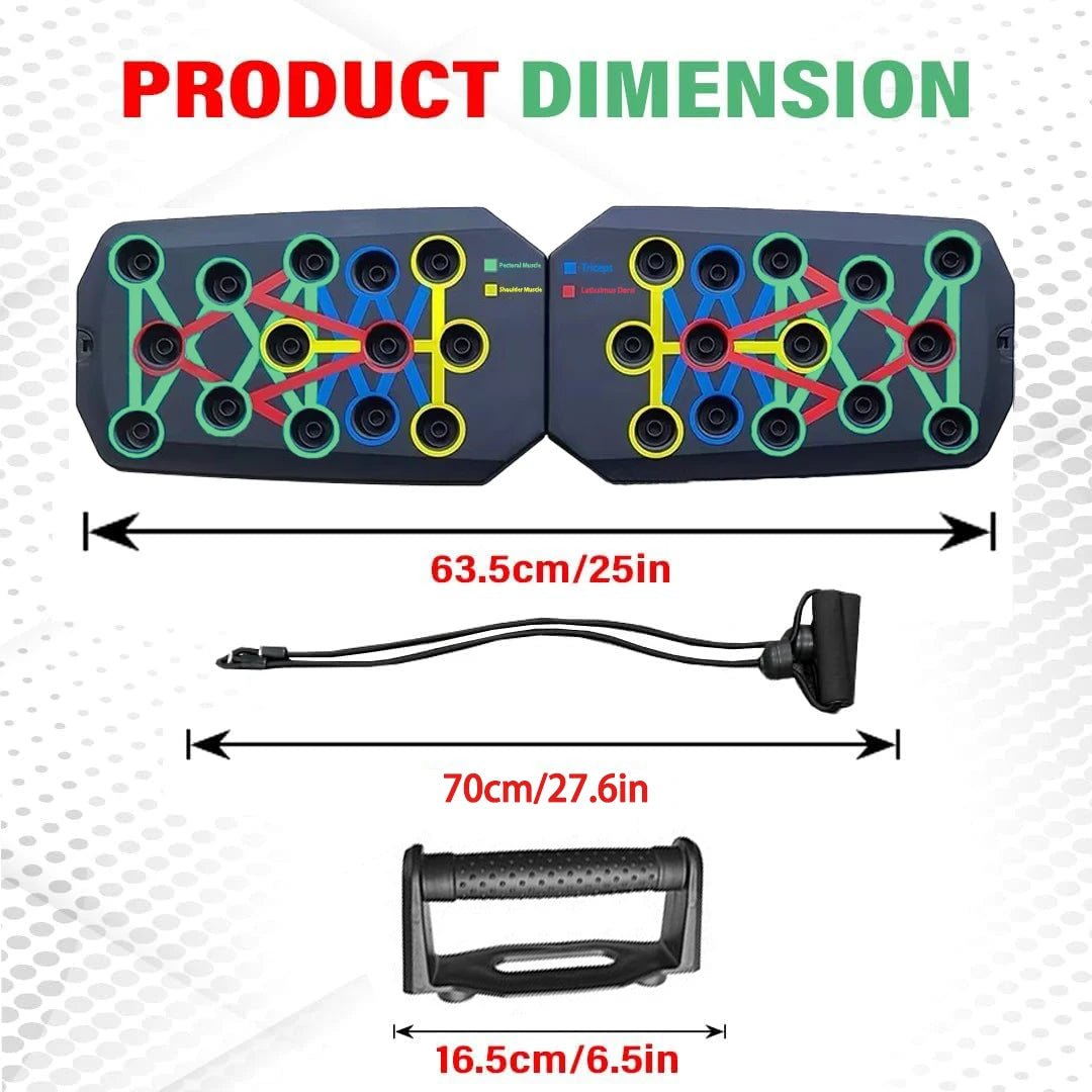 Ultimate Push-Up Board Set - Portable & Multifunctional Fitness Equipment for Total Body Workout