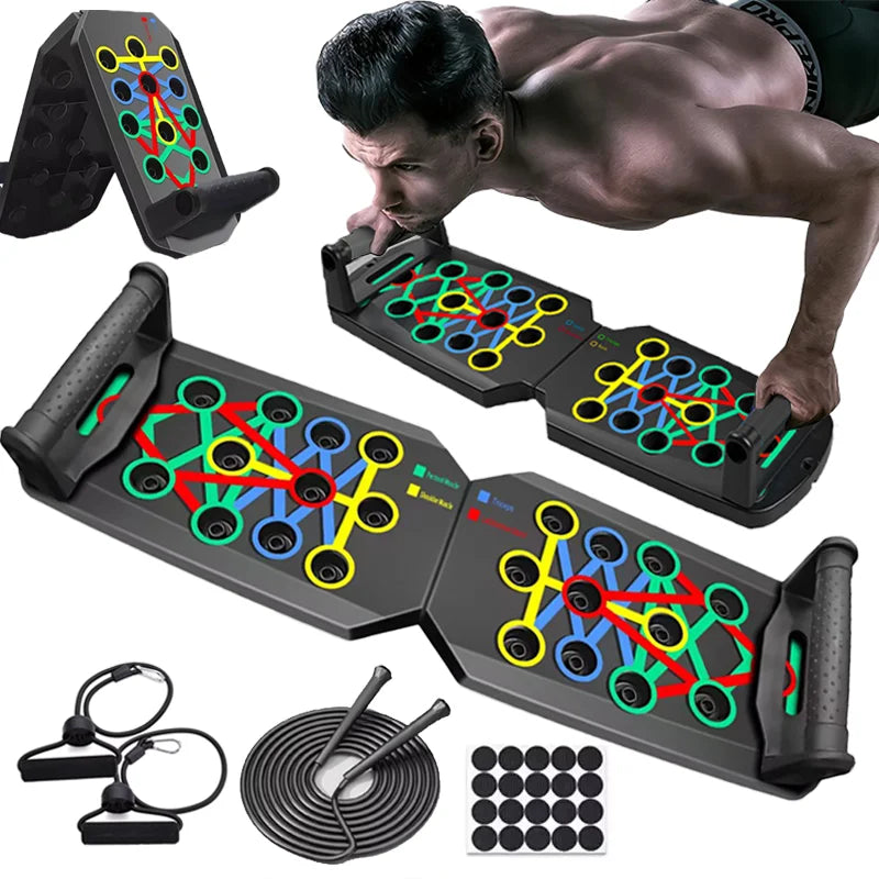 Ultimate Push-Up Board Set - Portable & Multifunctional Fitness Equipment for Total Body Workout